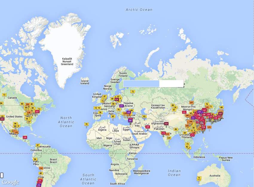 Contaminación ambiental en el mundo: Mapa de calidad del aire en tiempo ...
